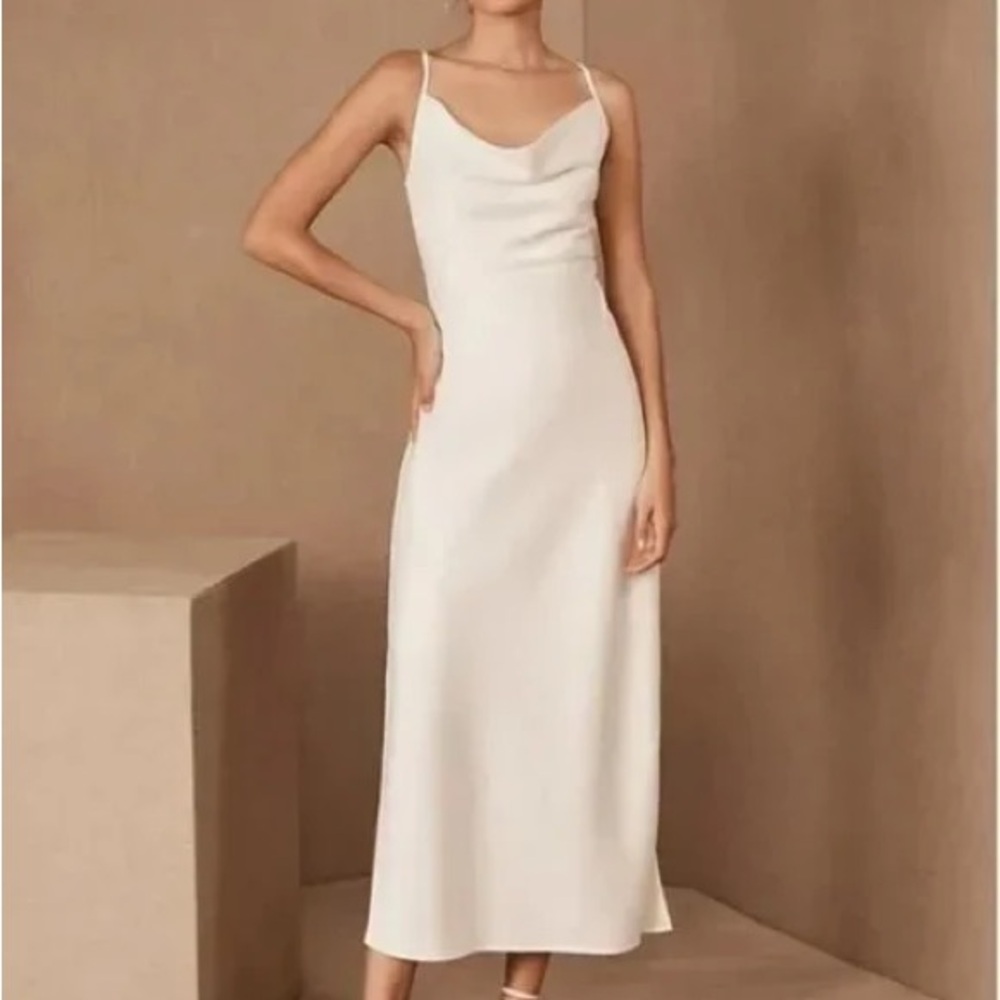 NWT $168 Sachin + Babi Cali Midi Dress Ivory BHLDN Size 2 Bridal Wedding White
